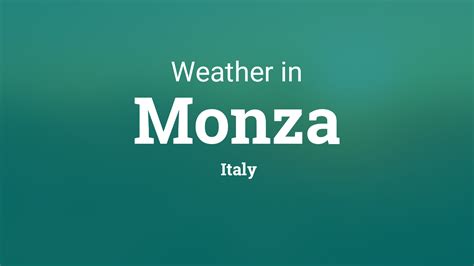 Weather for Monza, Italy