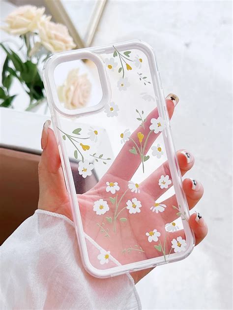 Floral Clear Phone Case Shein Usa