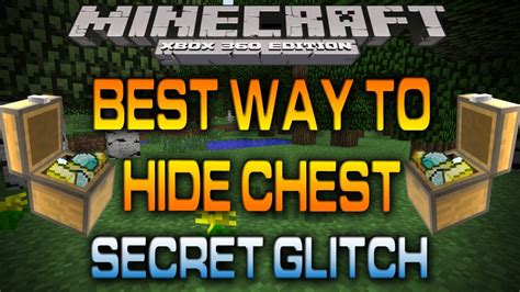 Minecraft Xbox Best Way To Hide Chests How To Youtube