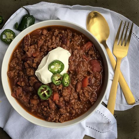 Recipe Quick Chunky Beef Chili — Kitchen Confession