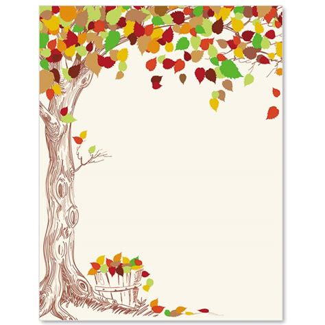Fall Tree Border