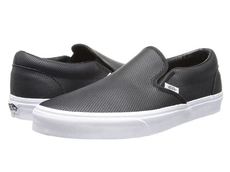 Vans Perf Leather Slip On Men Black Xg8dj6 Vans Casual Sneakers