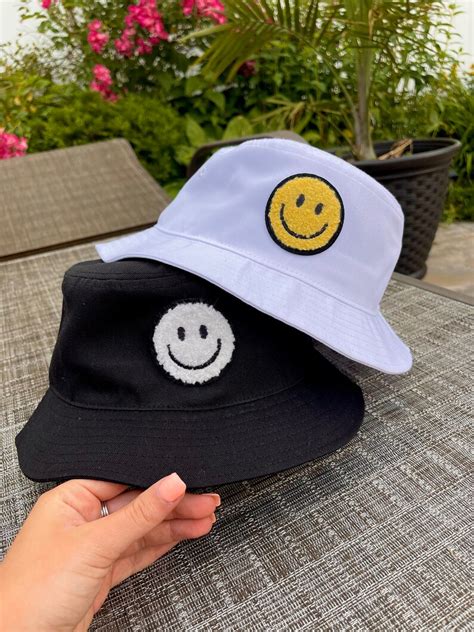 Smiley Face Bucket Hat Etsy