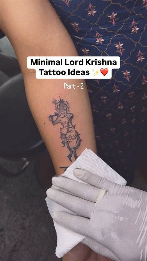 Minimal Lord Krishna Tattoo Ideas Part 2 Follow Like Comment