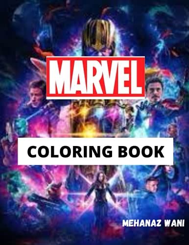 Marvel Coloring Book: 30+ Illustration For Kids and Adults, Amazing ...