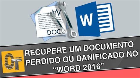 Como Recuperar Um Documento Perdido Ou Danificado No Microsoft Word