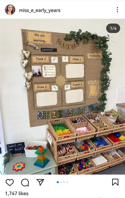 Year 1 Natural Maths Display Idea | Eyfs classroom, Maths display ...