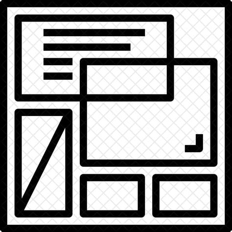 Layout Design Icon Download In Line Style