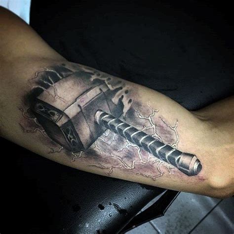 Design Hammer Thor Mjolnir Tattoo