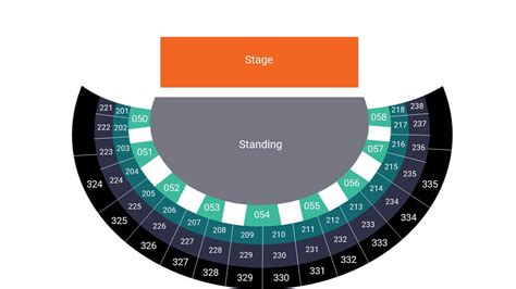 Ovo Hydro Glasgow Arena Seating Map Floor Standing Layout