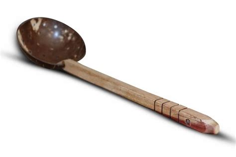 Brown Round Coconut Shell Ladle With Holes 100 Ml Box At Rs 105 Piece