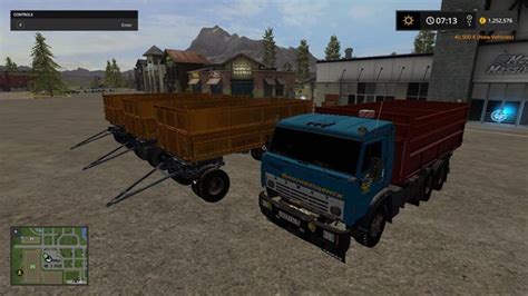 Kamaz 55102 And The Trailer GKB 8551 V 1 0 FS17 Mod