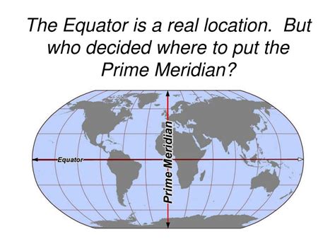 World Map With Equator And Prime Meridian