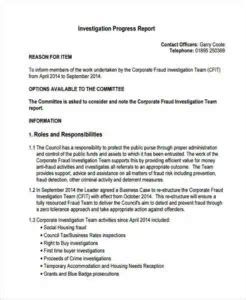 Free Investigation Report Templates Free Formats Excel Word