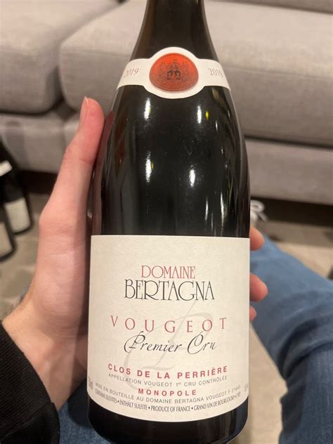 2019 Domaine Bertagna Vougeot 1er Cru Clos de la Perrière France