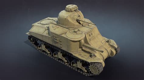 3D M3 Lee US Medium Tank model - TurboSquid 1745505