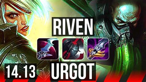 Riven Vs Urgot Top Winrate Dominating Eune Master