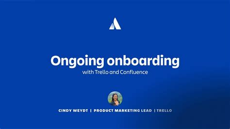 Ongoing Onboarding With Trello And Confluence Team 23 Atlassian Youtube