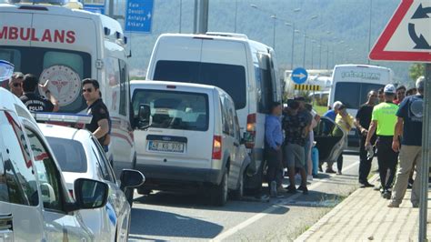 Muğlada zincirleme kaza Yaralılar var