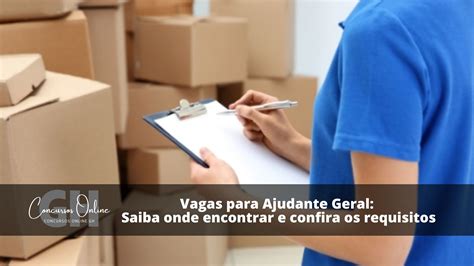 O Que é Ajudante Geral - 9