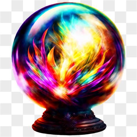 Descarga Bola De Cristal Colorida Para Adivinaci N Y Meditaci N Png En