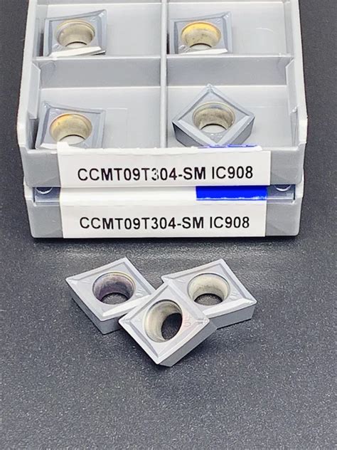 Ccmt09t304 Sm Ic907 Ccmt 09t308 Carbide Insert Lathe Tool Turning