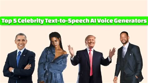 Top 5 Celebrity Text To Speech AI Voice Generators 2023 List Of Best