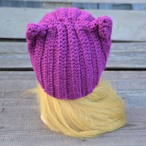 Wool Cat Ear Hat Pussy Hat Pussycat Hat Hat With Ears Winter Women S Hat Homemade Hats Cat