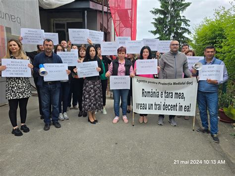 A Patra Zi De Proteste La APM Gorj GAZETA De SUD