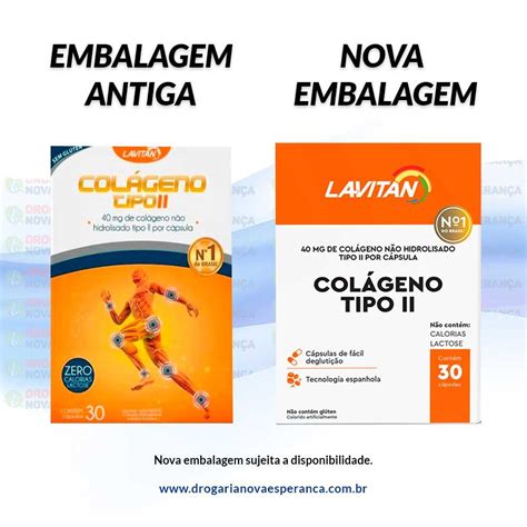 Lavitan colágeno tipo ii 30 cápsulas Cimed Farma Direta