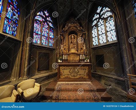 Capilla Palatina En Aachener Dom En Aquisgrán Foto de archivo Imagen