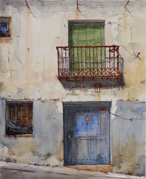 Watercolours Architecture Facades By Justin Williams