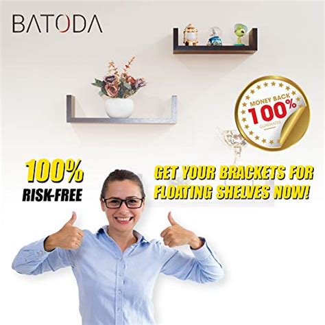 Batoda Solid Steel Floating Shelf Bracket Pcs Blind Shelf