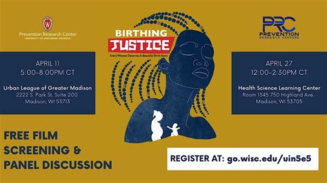 Uw Prevention Research Center Campus Birthing Justice Film Screening