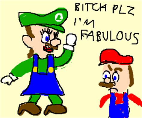 Mario Is Disappointed That Luigi Is Gay Drawception