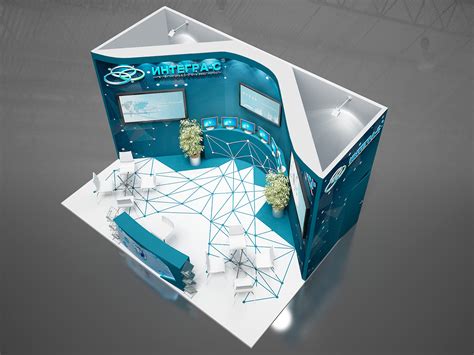 Проект дизайна стенда для компании "ИНТЕГРА-С" :: Behance