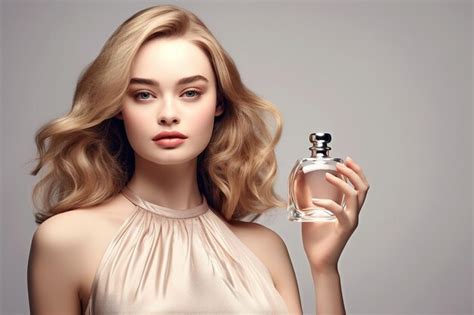 Woman With Perfume Bottle Photo Of Woman With Premium Ai Generated Image