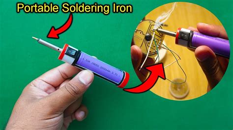 How To Make A Mini Soldering Iron At Home Portable Soldering Iron