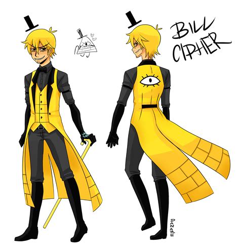 Bill Cipher Human Version 2015 By Damare Draws On Newgrounds