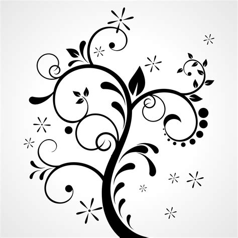 Floral Ornaments Vector Free SVG