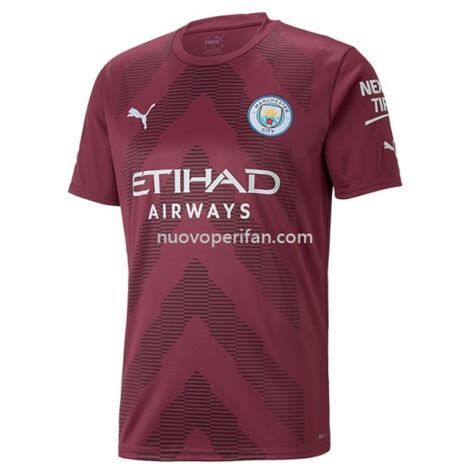 Maglie Da Calcio Manchester City Portiere Prima Tenuta 2022 2023 Manica