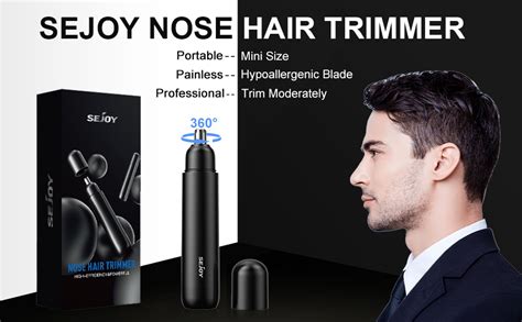 Sejoy Tondeuse Poils De Nez Et D Oreilles Pour Hommes Femmes