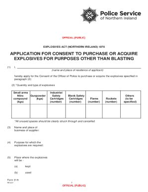 Fillable Online Firearms Form 31 9 Application For Consent To