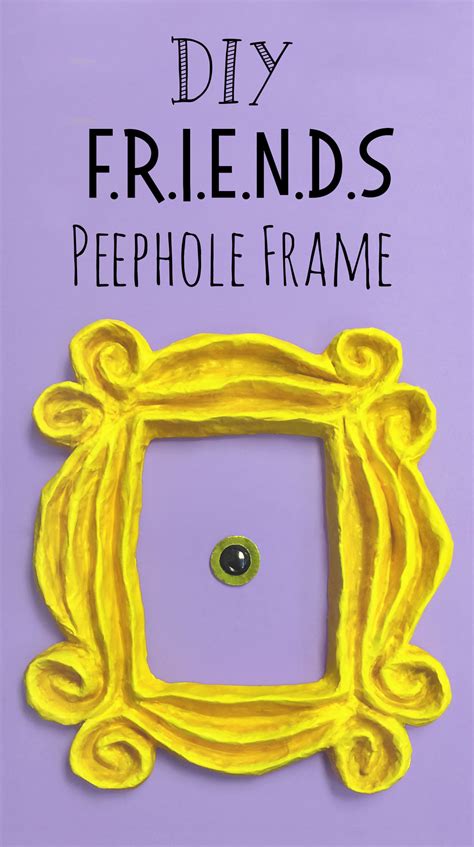 DIY Friends Peephole Frame — Doodle and Stitch