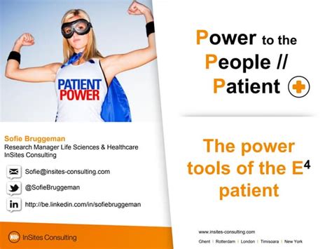 Power To The Patient By Sofie Bruggeman Ppt