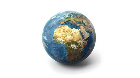 Premium Photo 3d Rendering Of A Detailed Globe Depicting Continents