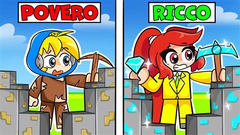 POVERO VS RICCO MINIERA Su ROBLOX YouTube