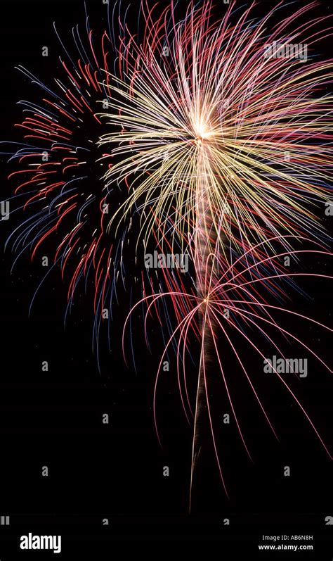 Independence Day Fireworks display USA North America Stock Photo - Alamy