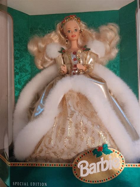 Rare Factory Misprint Happy Holidays Special Edition Barbie Doll