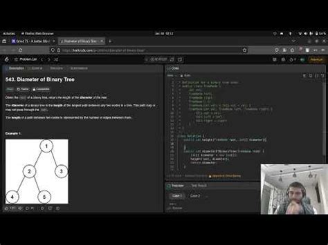 Diameter Of Binary Tree Leetcode Question Grind Youtube